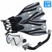  воздуховод "snorkel" комплект детский S/M размер 18cm-20.5cm воздуховод "snorkel" ласты подводное плавание комплект подводный защитные очки филе черный чёрный 