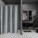 AooHome душ занавески 90x150cm глаз ... изображение защита от плесени водонепроницаемый ванна занавески ванна для занавески легкий скорость .ng имеется одноцветный серый 