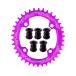 Jgbike раунд овальный цепной венец 104mm BCD chainring 30T 32T 34T 36T 38T 8 9 10 11 12