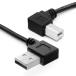 CY USB 2.0 Type-A мужской - модель B мужской принтер сканер 90 раз левый угол кабель 100cm