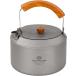COOK'N'ESCAPE titanium чайник 900ml оригинальный титановый прямой огонь соответствует легкий & высокая интенсивность металл аллергия соответствует бамбук производства руль & складной ручка темно синий Park 