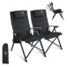 ARURU 2 комплект кемпинг для наклонный стул, подголовники имеется 4 -ступенчатый наклонение высокий задний стул, compact . складной возможный уличный стул, и рейс 