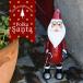  Британия Smart Garden Рождество произведение искусства полька-дот Santa Claus жестяная пластина производства наружный использование возможно 