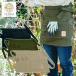  Short apron gardening TERRA tera W100cm×H40cm beige khaki black all 3 color free size made in Japan gift field work 