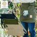  Short фартук садоводство TERRA tera W100cm×H40cm бежевый хаки черный все 3 цвет свободный размер сделано в Японии подарок поле работа 