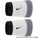 a... Nike NIKEsushu напульсник Classic двойной широкий 2P 13cm белый / прохладный серый / черный BN4000-122