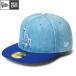 a... ограничение newera New Era колпак бейсболка 59FIFTY MLB Denim 2-Tone Los Angeles *doja-swoshudo Denim 14388868 era25ss