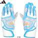 a... outlet ограничение adidas Adidas бейсбол для batting перчатки TOP2 белый / Sky голубой batting перчатка LBG304 1122 adi25fw