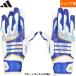 a... ограничение adidas Adidas Junior для подросток для бейсбол для batting перчатки JUNIOR раз .. блестящий игрок использование предположительно голубой / Gold LBG905-2382 adi26ss