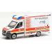  Mercedes Benz Sprinter FD Rescue Service Brandenburg белый | orange / Herpa 1/87 миникар 