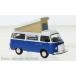 1978 Volkswagen Type 2 Westfalia голубой / белый миникар IXO 1/43