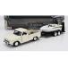CHEVROLET C10 + лодка 1966 крем Motor Max 1/24