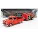 CHEVROLET APACHE + кемпинг прицеп 1958 D. orange Motor Max 1/24