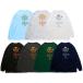 430 FOURTHIRTY four sa- чай NF "BIG LOVE FLOWER" L/S TEE 26-128 тренировочный футболка 