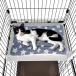 POOKIE pet mat cage for cat bed .. not four . cord attaching boa warm soft reversible ...mofmof soft cat tower sofa ( gray 