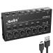 Moukey audio mixer 6 channel usb DC 5V super low noise sub mixing for line mixer small size Mini audio mixer Club / bar / Mike / guitar / base /