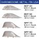 ウェイクボード用　フィン CHROMEDOME METAL FIN USAMOVE FINWAKEの本場USA製メタルフィン