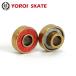 �X�P�{�[�p�x�A�����O �r���g�C���x�A�����O YOROI SKATE BEARING ARASHI BUITL-IN-BEARING TITAN GOLD ABEC-11�@�`�^���S�[���h 1�䕪 8�Z�b�g �֘A�摜2