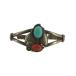 USED б/у одежда ( б/у полный gi) Navajo группа silver925 бирюзовый коралл браслет мужской надпись б/у б/у одежда 0803