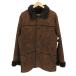 ZARA( Zara ) SUEDE MOUTON JACKET поддельный замша мутон боа жакет б/у б/у одежда 0802
