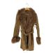 USED б/у одежда ( б/у полный gi) натуральный мех мутон жакет женский FR:36 б/у б/у одежда 0846