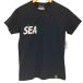 WIND AND SEA( wing Dan si-) 20SS Logo принт S/S вырез лодочкой футболка мужской б/у б/у одежда 0345