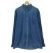 LANDS END( Ran z end ) 90-00s USA производства хлопок Denim кнопка down рубашка мужской б/у б/у одежда 0203