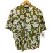 Reyn Spooner( reyn spooner )botanikaru рисунок рубашка с коротким рукавом мужской import:XL б/у б/у одежда 1020