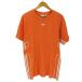 adidas(�A�f�B�_�X) FLAMESTRK TEE 3�X�g���C�v �g���t�H�C�� ���S S/S T�V���c ���� �Ò� 1047