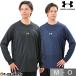  бейсбол футболка длинный рукав круглый вырез Under Armor UA hybrid длинный рукав футболка long T спорт одежда мужской взрослый 1381254