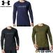  длинный футболка длинный рукав взрослый мужской Under Armor UNDER ARMOUR UA HEATGEAR FITTED GRAPHIC LONG SLEEVE SHIRT черный хаки зеленый темно-синий MD - XXL