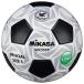 全品送料無料 ミカサ サッカーボール 検定球5号 貼り 白黒 SVC5555-WBK
