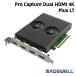 Magewell[Pro Capture Dual HDMI 4K Plus LT]2 канал HDMI 4K колпак коричневый карта meiji well стандартный товар ( возвращенние товара не возможно )