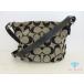  Coach COACH signature da полный сумка на плечо F15067 чёрный черный серый парусина кожа Logo Cross корпус [ б/у ]bk10188