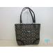  Coach COACH ручная сумочка F18917 износ te-jipei тонн signature большая сумка чёрный серый PVC кожа Logo [ б/у ] bk10227