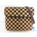  Louis Vuitton LOUIS VUITTON Damier so балка jugazeruM92130 чай - lako кожа LV Logo сумка на плечо [ б/у ][ бесплатная доставка ]bk10341