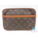  Louis Vuitton LOUIS VUITTON монограмма темно синий pie-nyu23 M51847 LV Logo ручная сумочка клатч сумка [ б/у ] bk10380