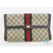 Gucci GUCCI клатч 41.014.3087.30 аксессуары коллекция Sherry бежевый чай Brown PVC кожа [ б/у ] bk10691