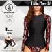  Volcom Rush Guard футболка длинный рукав купальный костюм женский морской спорт UV cut пляж бассейн уличный фитнес чёрный черный M почтовый заказ VOLCOM O0321903