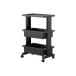  стол Wagon Mini с роликами .3 уровень тонкий кухонные тележки мульти- Wagon сделано в Японии черный MKRAK-0035BK
