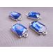  коннектор diamond полоса темно-голубой квадратное серебряный 25mm 1 шт 2 дыра комбинезон детали ручная работа бисер Club 