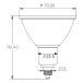 LED�X�|�b�g���C�g E11 70W�^���� ���p30�x COB�^�C�v 7W JDR��70 LS7111H �Z���d�� LS7111A LED �d���F LS7111C �����F �֘A�摜1