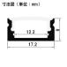 LED�e�[�v ��p�A���~�t���[�� �u���b�N ��12mm�܂őΉ� SM1707-BK �r�[���e�b�N �֘A�摜1