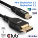�������K�i Mini DisplayPort 2.1 to DisplayPort 2.1 �o���� 80Gbps 4K240Hz 8K60Hz 10K60Hz VESA DP80�F�؃P�[�u�� �I�X/�I�X 1m (CAC-1116)
