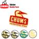 CHUMS Chums стикер b- Be лицо уличный кемпинг наклейка CH62-1124 10 пункт до .. пачка возможность 