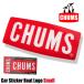 �`�����X �J�[�X�e�b�J�[ �{�[�g���S �X���[�� �ԗp �� �K���X �X���[���T�C�Y CH62-1188 CHUMS Car Sticker Boat Logo Small ���[���֑Ή�