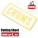 CHUMS Chums разрезное полотно Chums Logo L стикер L размер CH62-1482 почтовая доставка соответствует 