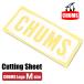 CHUMS Chums разрезное полотно Chums Logo M стикер M размер CH62-1483 почтовая доставка соответствует 