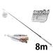 Jefcom �W�F�t�R�� DENSAN �f���T�� �V���o�[�t�B�b�V���[ 8m�^�C�v DVF-8000