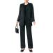  траурный костюм . одежда ... формальный 3 позиций комплект костюм длина ног 70cm черный формальный брючный костюм черный чёрный женский женщина одежда Mrs. sinia осень-зима sowa p26209
